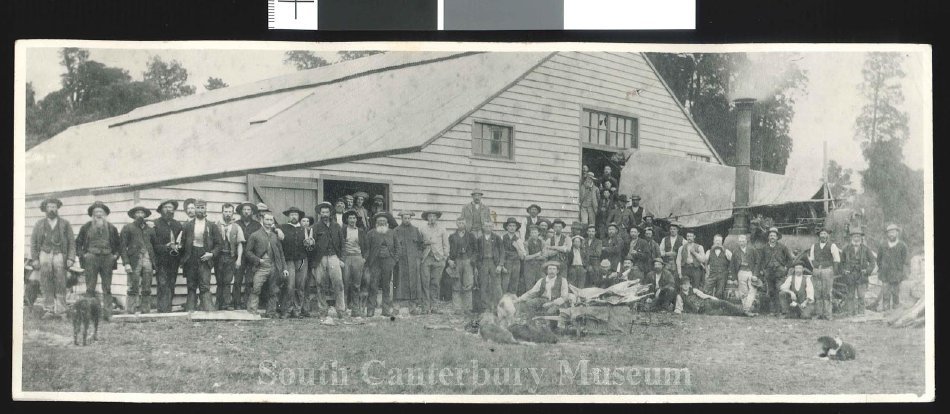 Employees at Orari Gorge Station 1880 South Canterbury Museum CN 1966