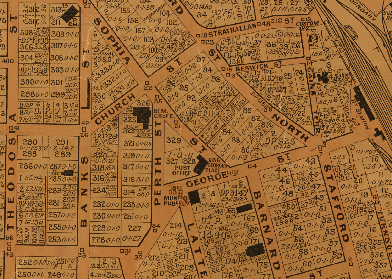 Inner City Churches as per 1911 map Borough of Timaru Heritage Maps Platform 20092025