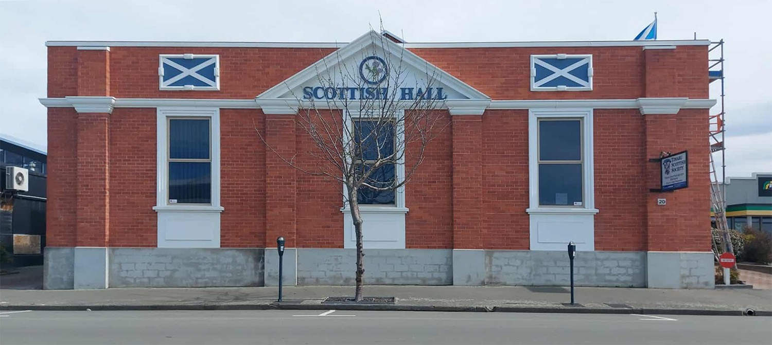 Street view Scottish Hall Timaru Phtography By Roselyn Fauth