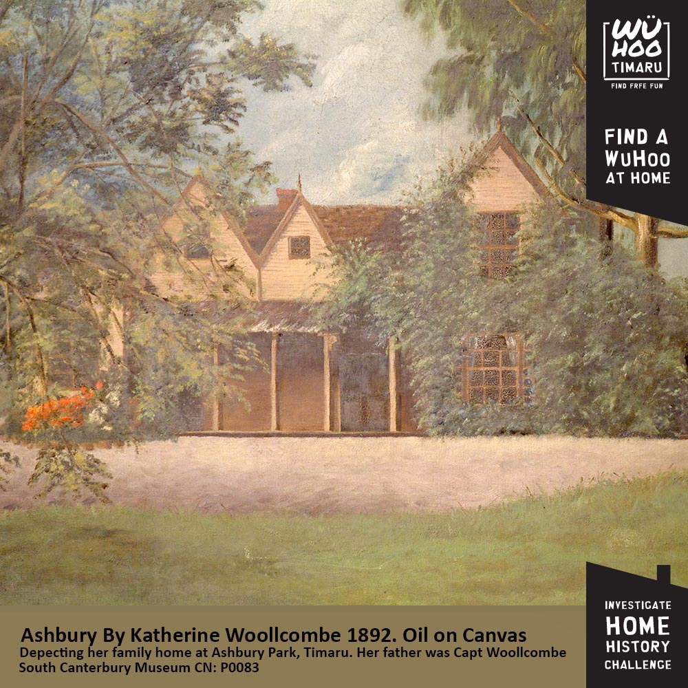 WuHoo InvestigateYourHomeChallenge WoolcombesHouse AshburyPark 0020 PaintingByKatherine