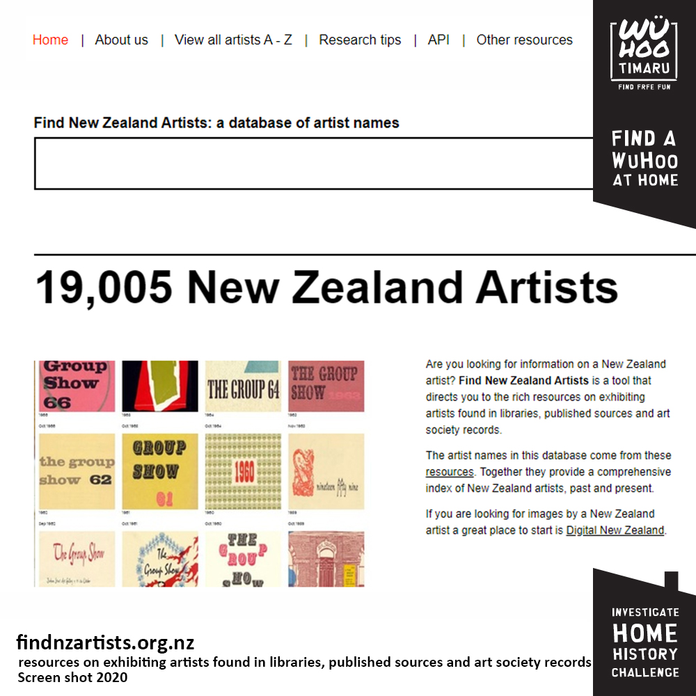 WuHoo InvestigateYourHomeChallenge PetrenaFishburn 0050 NZARTistsWebsiteScreenShot