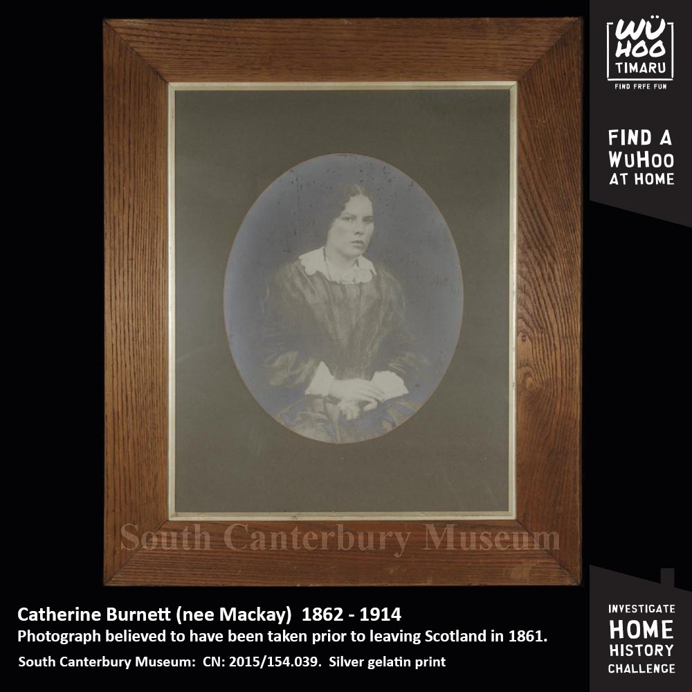 WuHoo InvestigateYourHomeChallenge PioneerHall 0600 Burnett TimaruCemetery Catherinein1861 2015154039