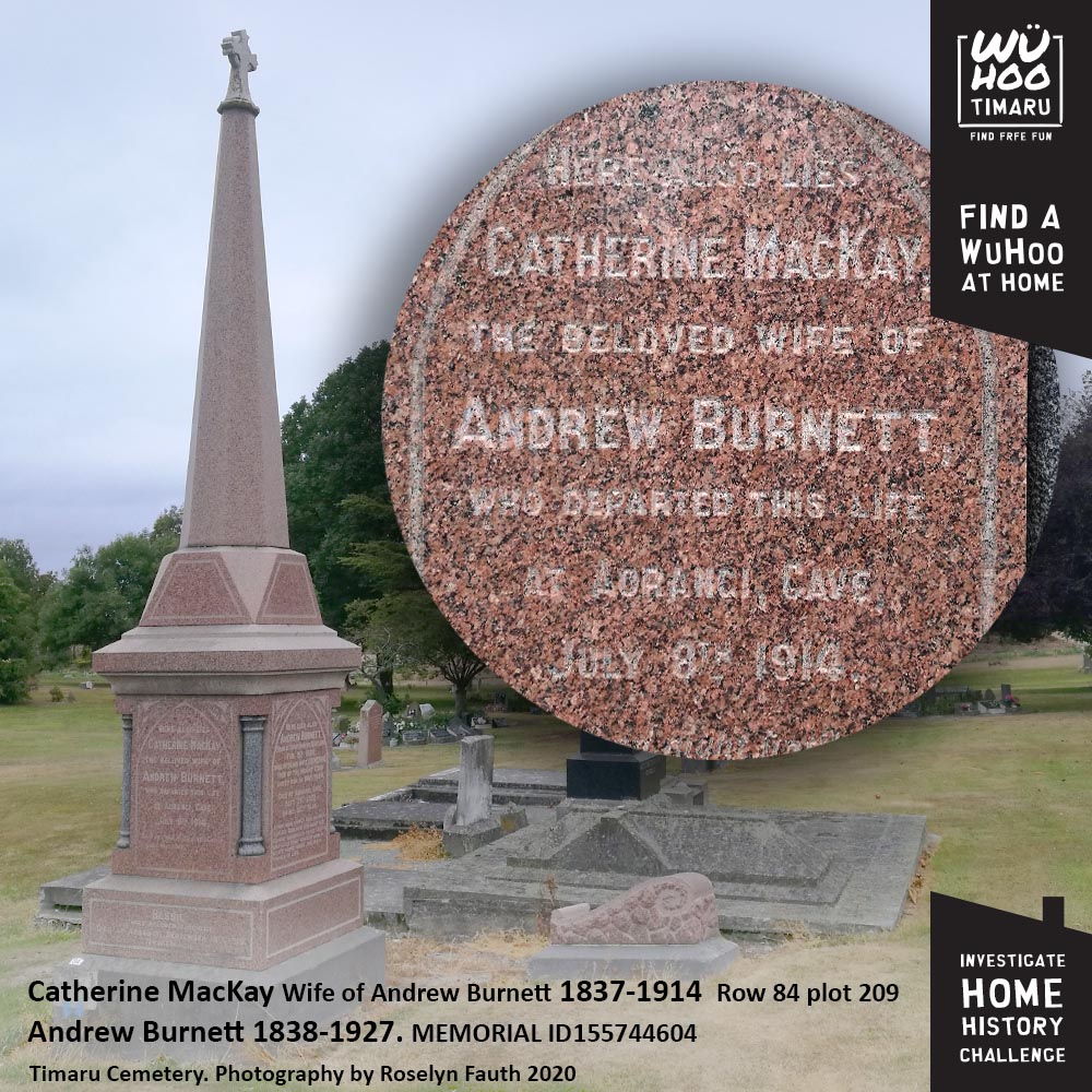 WuHoo InvestigateYourHomeChallenge PioneerHall 0685 Burnett TimaruCemetery