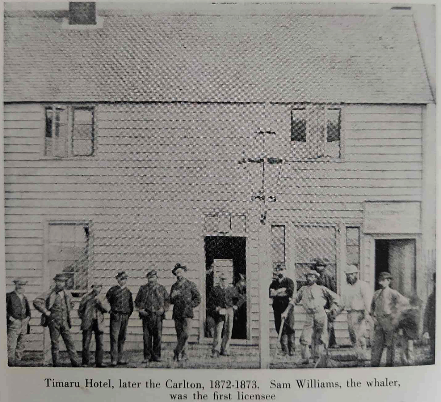 Yankie Sams Pub Timaru former Whaler from South Canterbury Record of Settlement