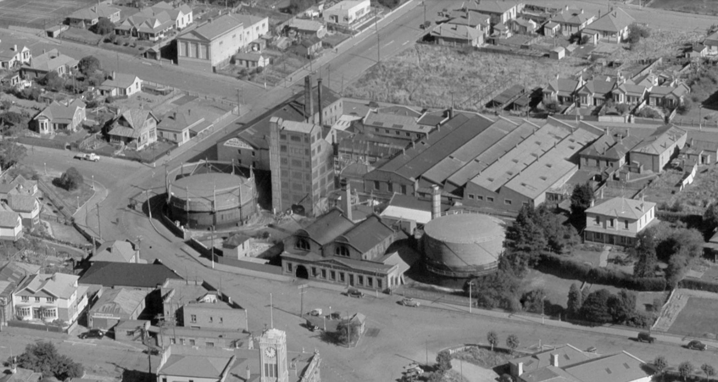crop Timaru CBD King George Place South Canterbury Region Whites Aviation Ltd WA 06399 F Alexander Turnbull Library 30642594