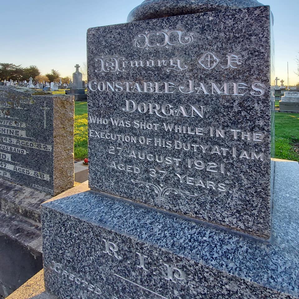 27 August 1921 Constable James Dorgan 2