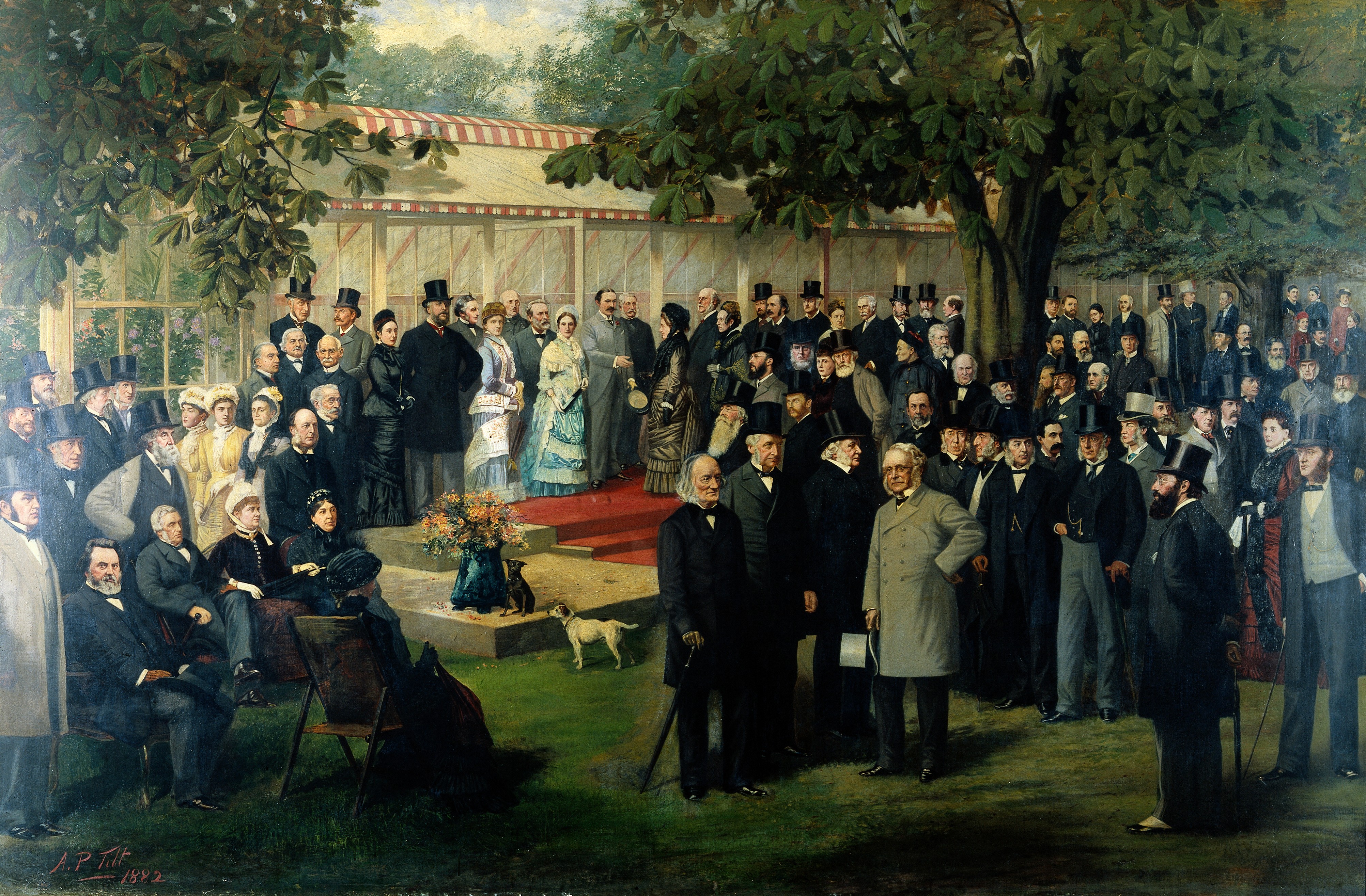 Baroness Burdett Coutts garden party at Holly Lodge Highga Wellcome M0009837