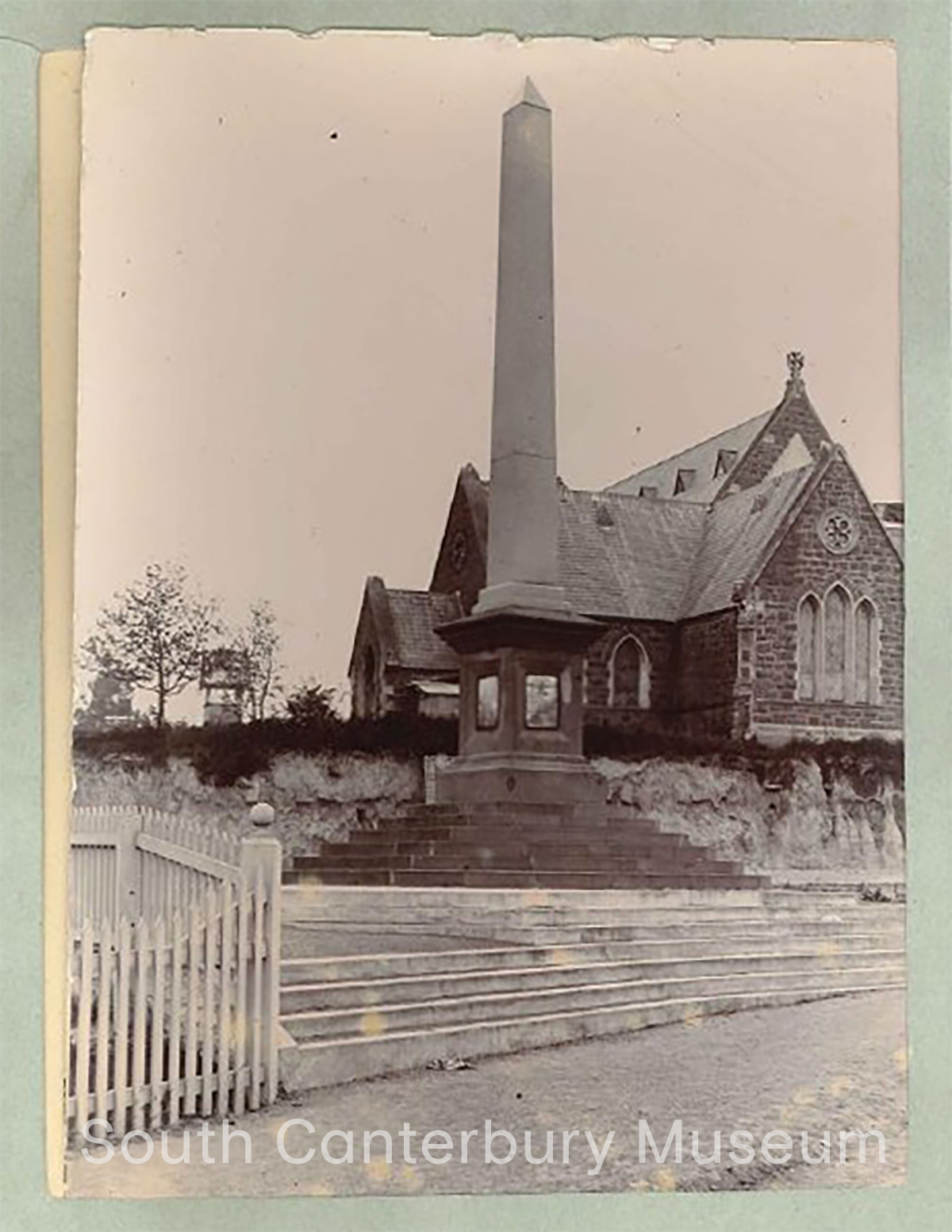 Benvenue Wreck memorial and St Marys Church Timaru Camera Club South Canterbury Museum 3877 14