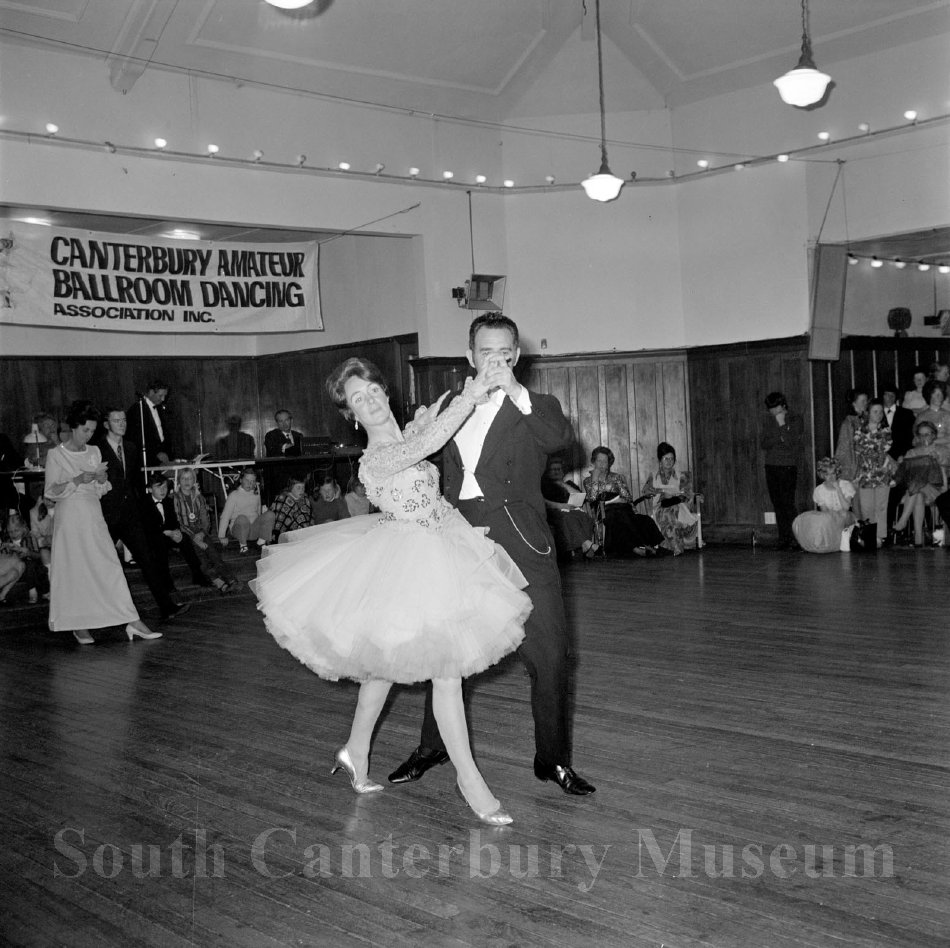 1972 Ballroom Dancing at the caroline Bay Hall Timaru South Canterbury Ballroom Dancing Association T6445 0044