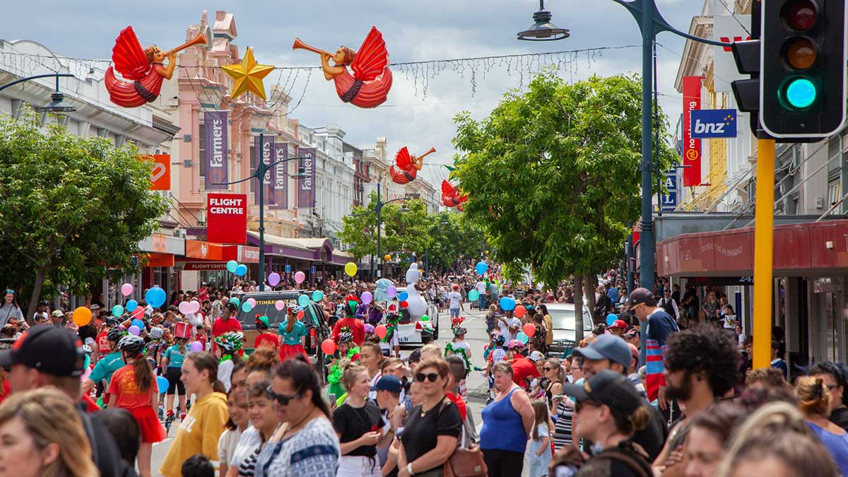 Dec 2018 Christmas Lights at Stafford Street Timaru Photo by Geoff Cloake 2