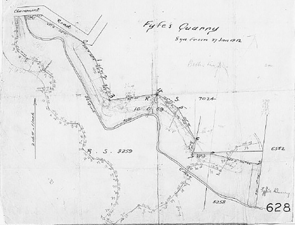 Fyfes Quarry Centennial Park Timaru Map South Canterbury Museum 20171350073