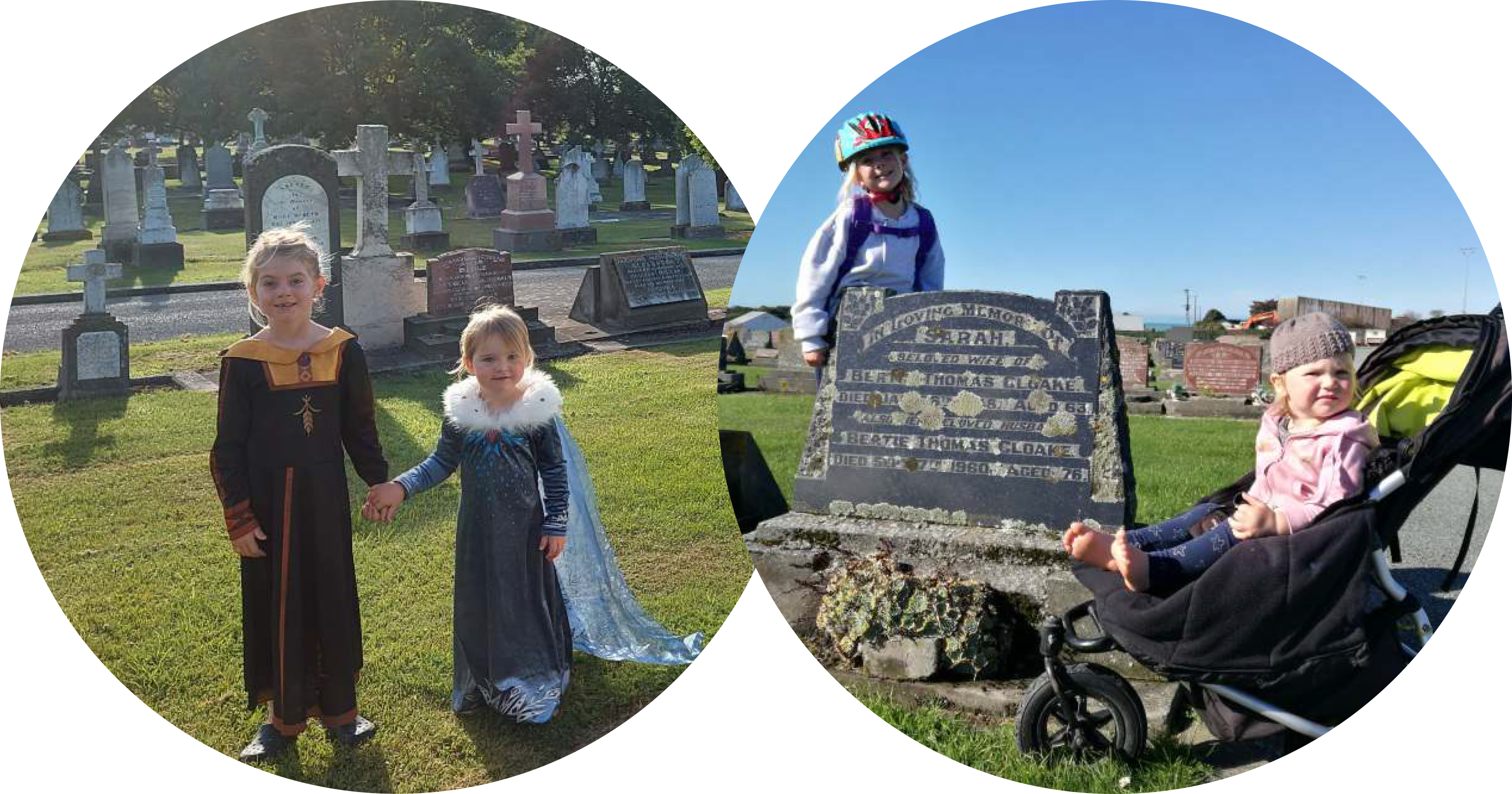 Girls at the Cemetery