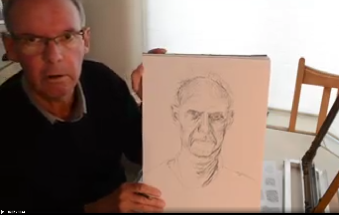 Micheal Armstrong Lock Down Self Portrait Lesson