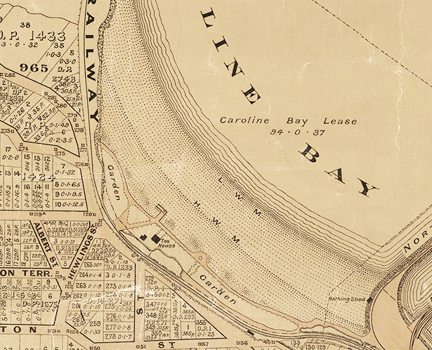 Miscellaneous Plans Borough of Timaru South Canterbury 1911 TNBrodrick Chief Surveyor Canterbury R25538727 CarolineBaySection TeaRooms
