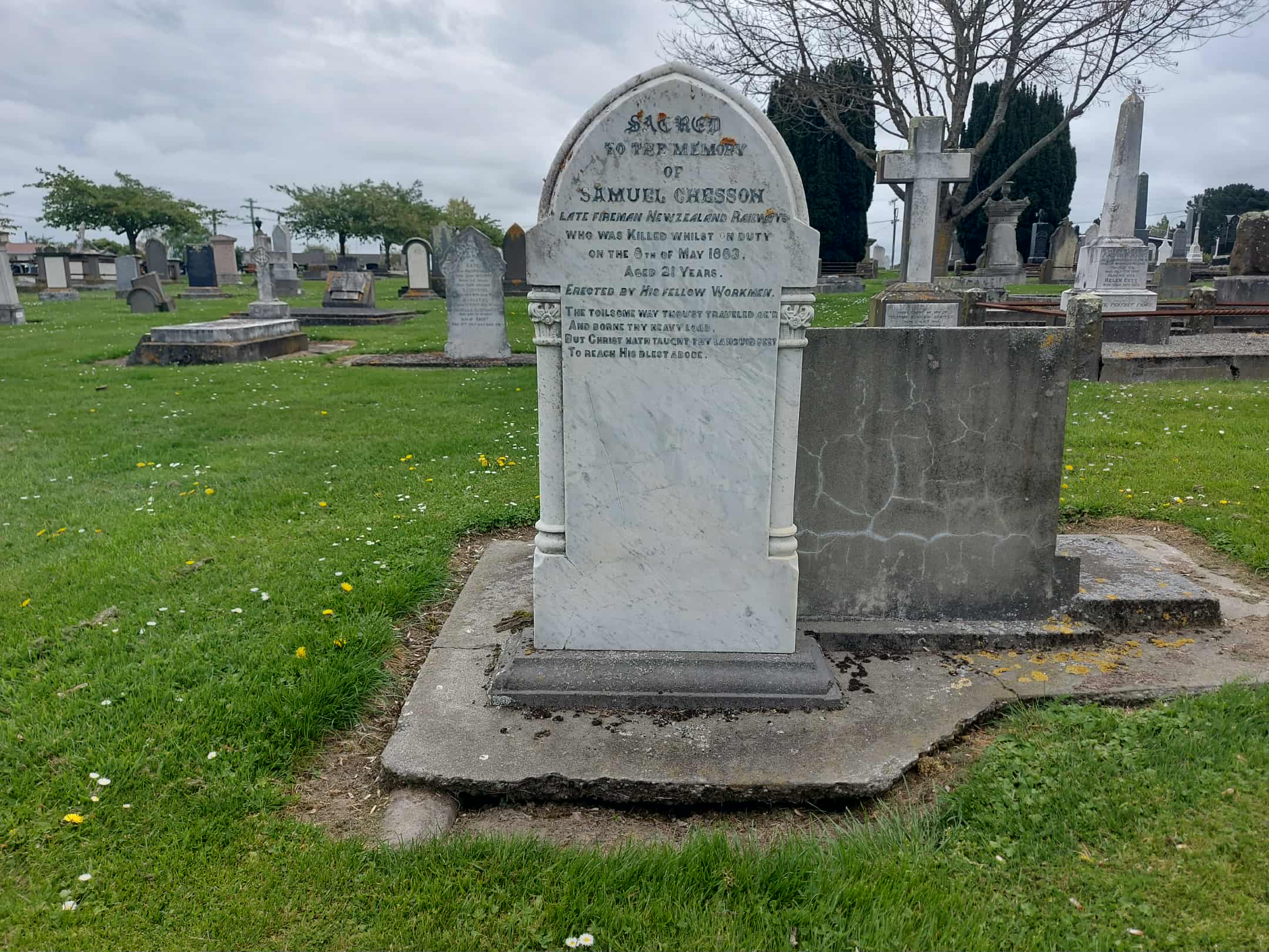 Neville Innes Speechly grave Timaru Cemetery