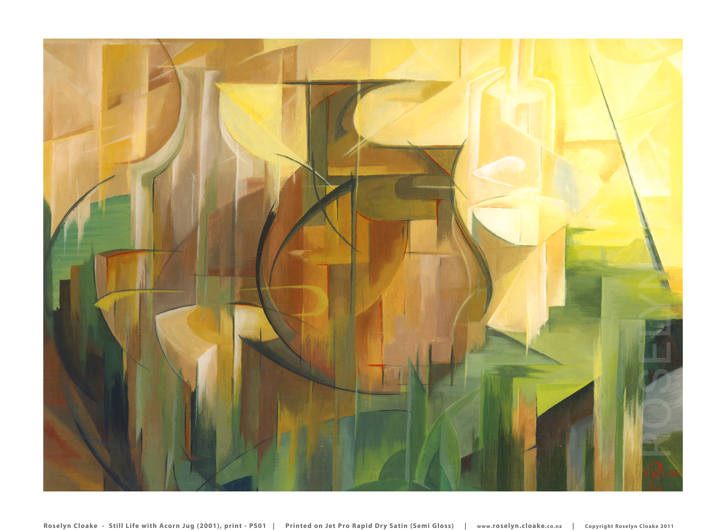 RoselynCloake StillLifewithAcornJug 2001 print PS01