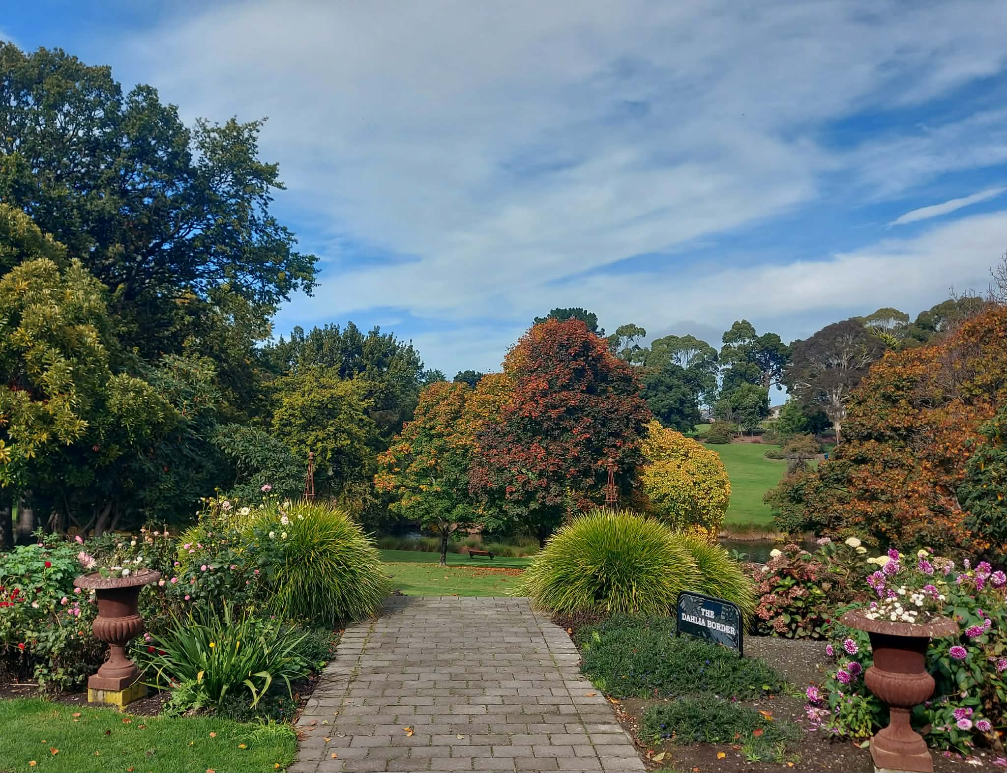 Timaru Botanic Gardens View to the duck pond Roselyn Fauth