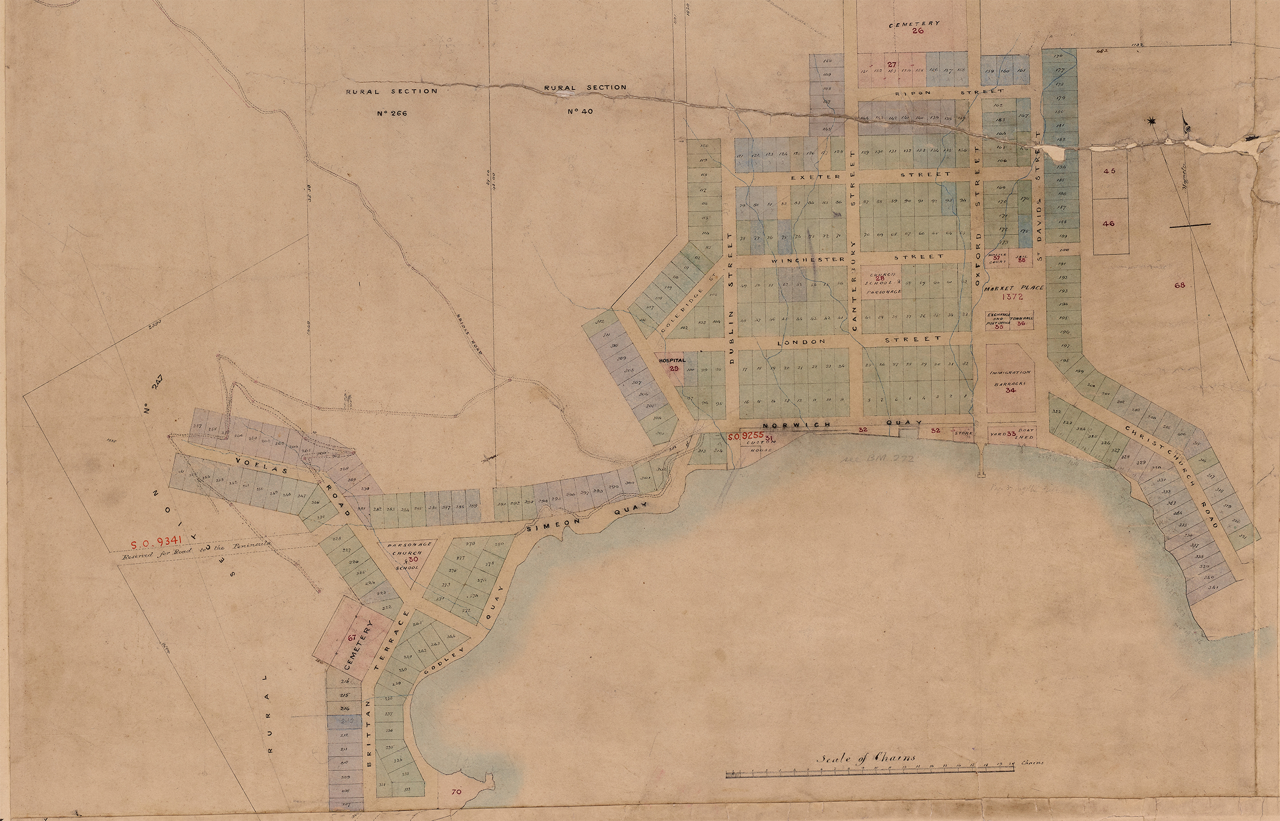 Section of a map of Lyttelton NZ Heritage Maps Platform accessed 05082025 recollect nodesview1273 R22668229