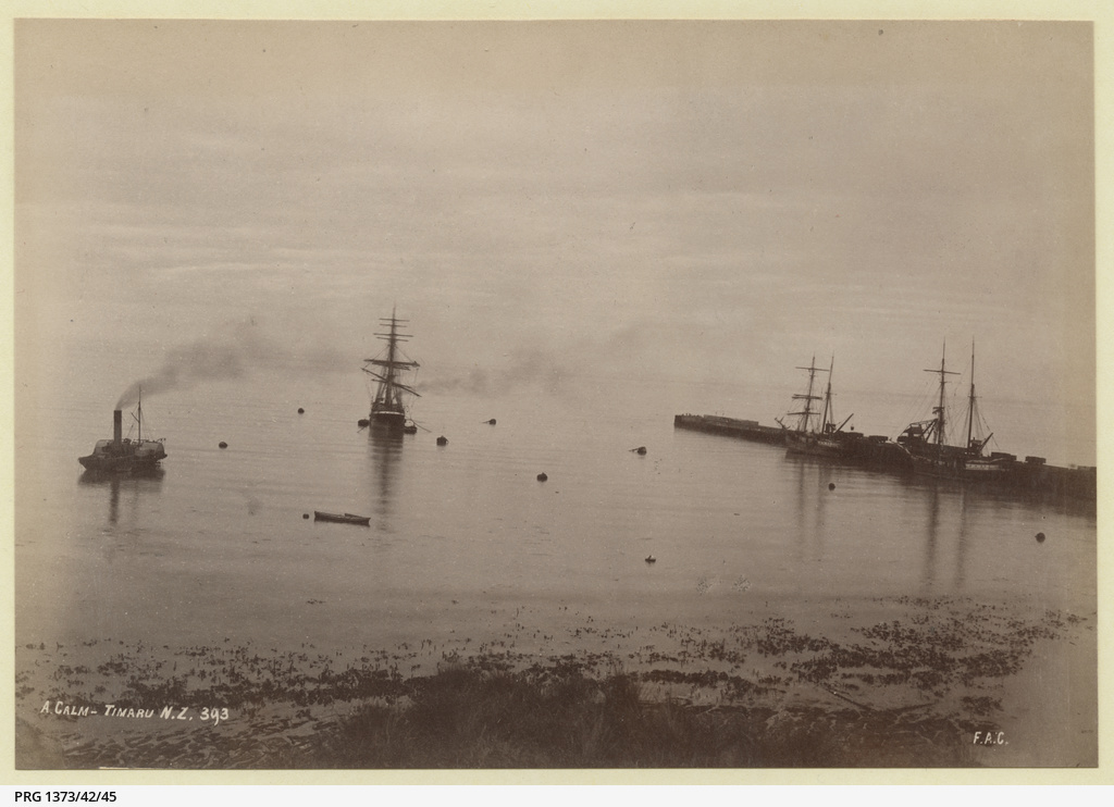 Shipping at Timaru New Zealand in the 1880s PRG 1373 42 45