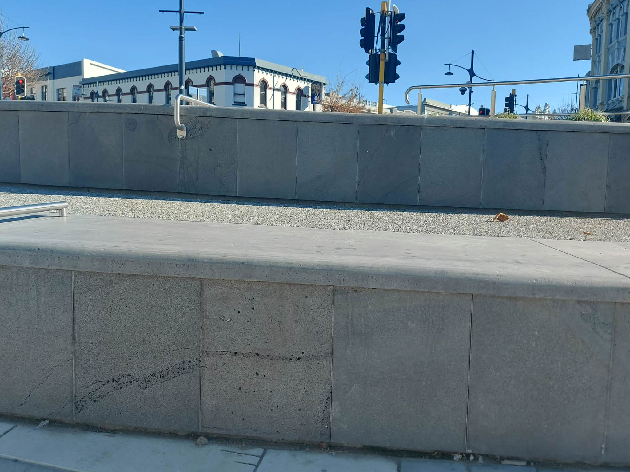 Timaru CBD Bluestone Maori Design by Francine Spencer StrathallanCorner PhotoRoselynFauth2026 Detail Step