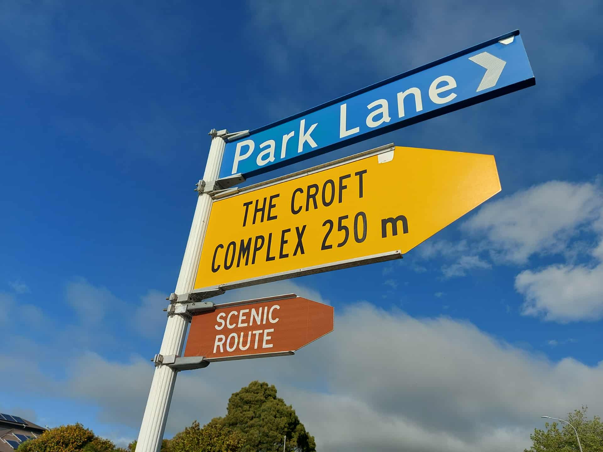 Timaru Scenic Drive Signpost