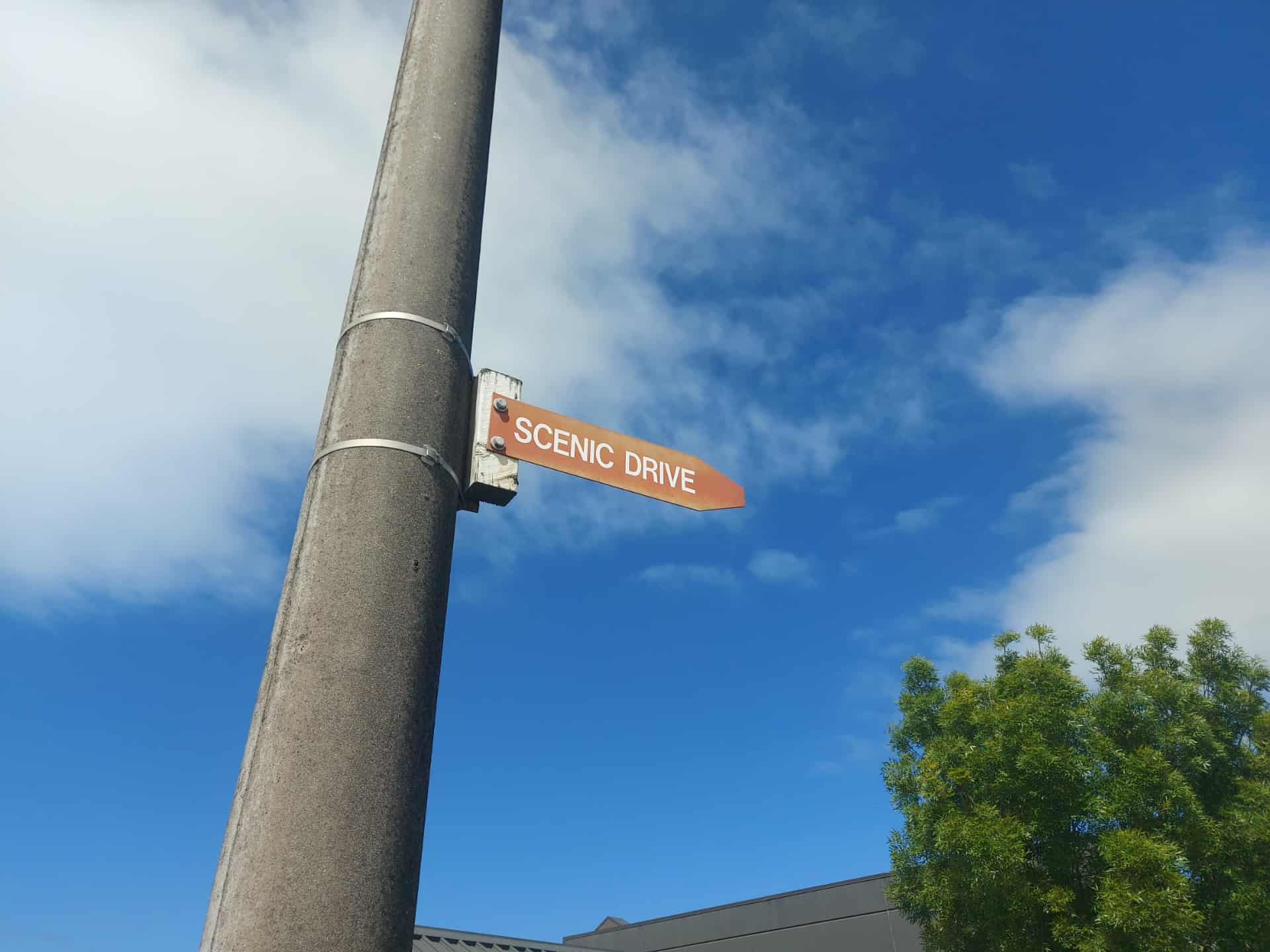 Timaru Scenic Drive Signpost 2