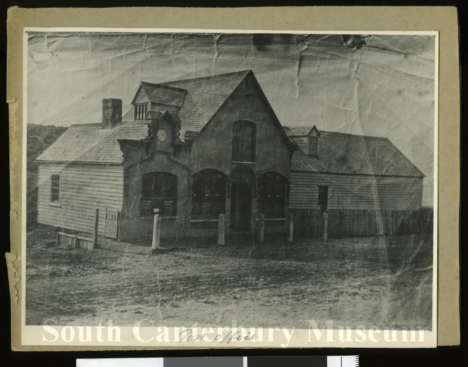 Timarus first official Post Office in lower George Street located in John Beswicks Store c 1862 2679 1 SC Musuem 2679