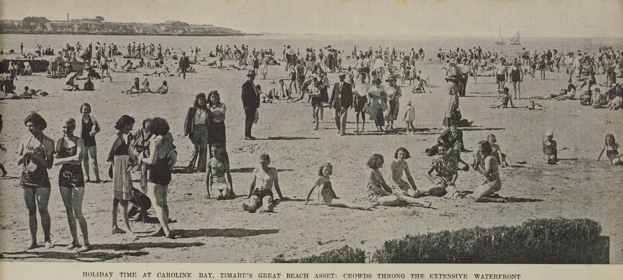 Holiday time at Caroline Bay 1941 Auckland Weekly News 295265 
