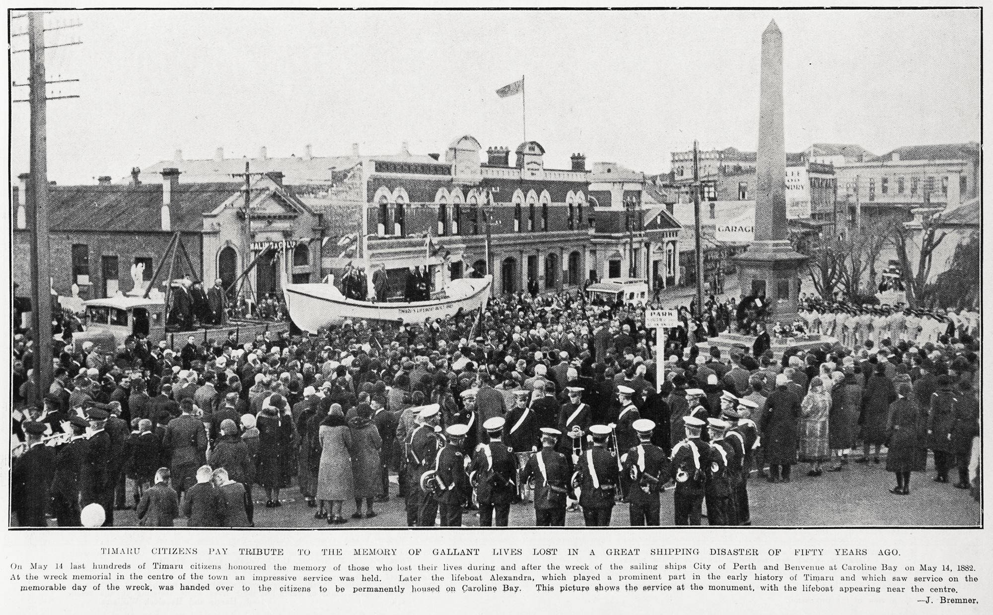 fiftieth anniversary of the 1882 Benvenue and City of Perth disaster 283936 Auckland Weekly News