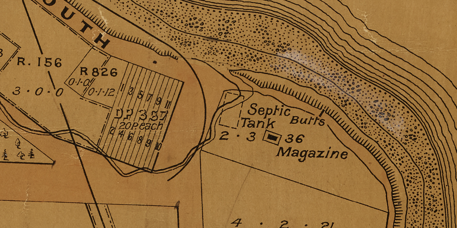1911 Patiti Point rifle Butt Section Miscellaneous Plans Borough of Timaru R25538727 NZ Heritage Maps Platform Patiti Point