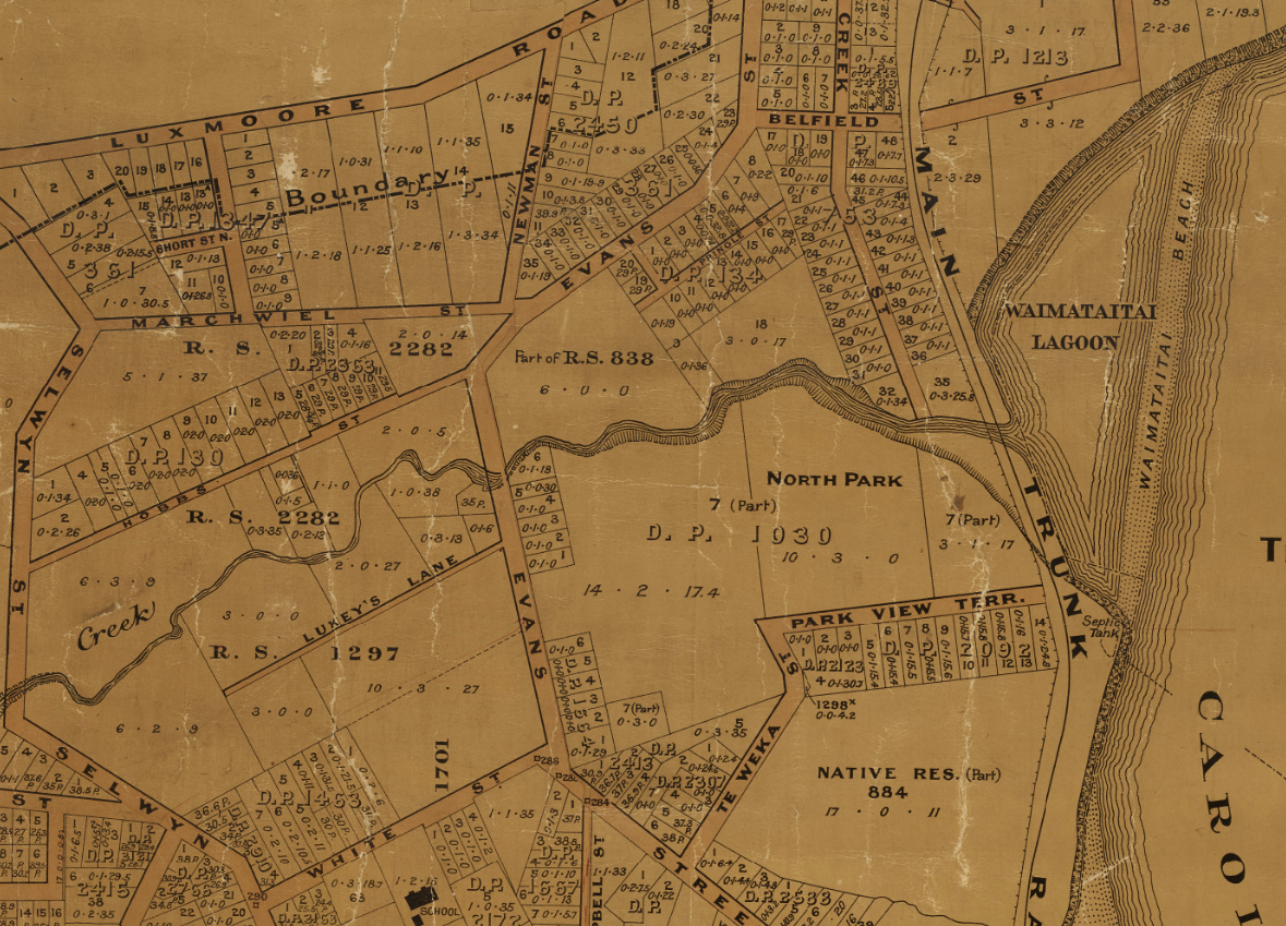 1911 Section Miscellaneous Plans Borough of Timaru R25538727 NZ Heritage Maps Platform Ashbury Park
