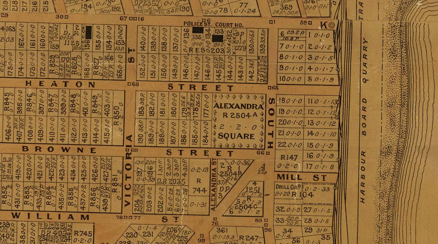 1911 Section Miscellaneous Plans Borough of Timaru R25538727 NZ Heritage Maps Platform Drill Hall