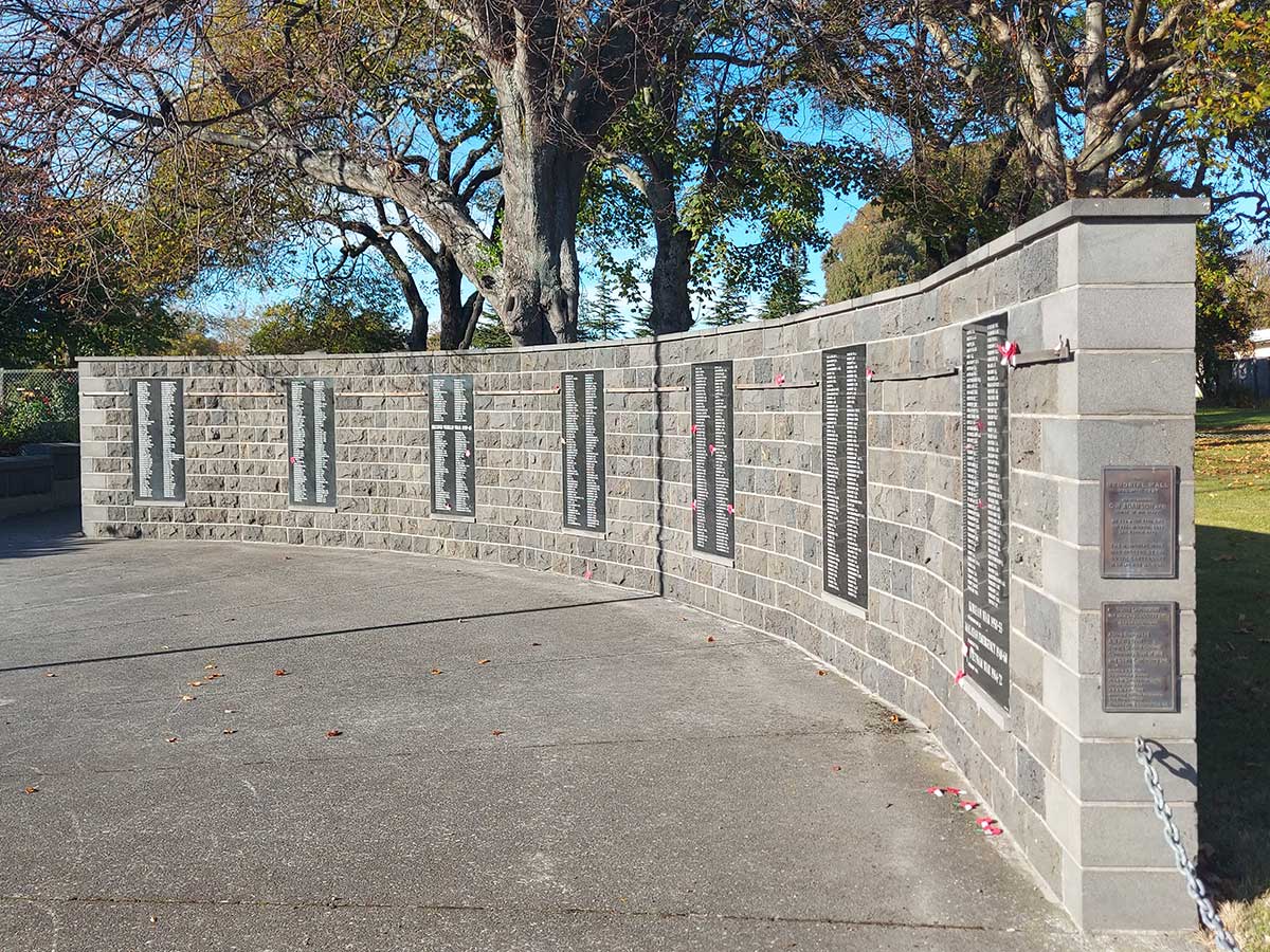 Timaru War Memorial Wal West RFauth 2026 093754