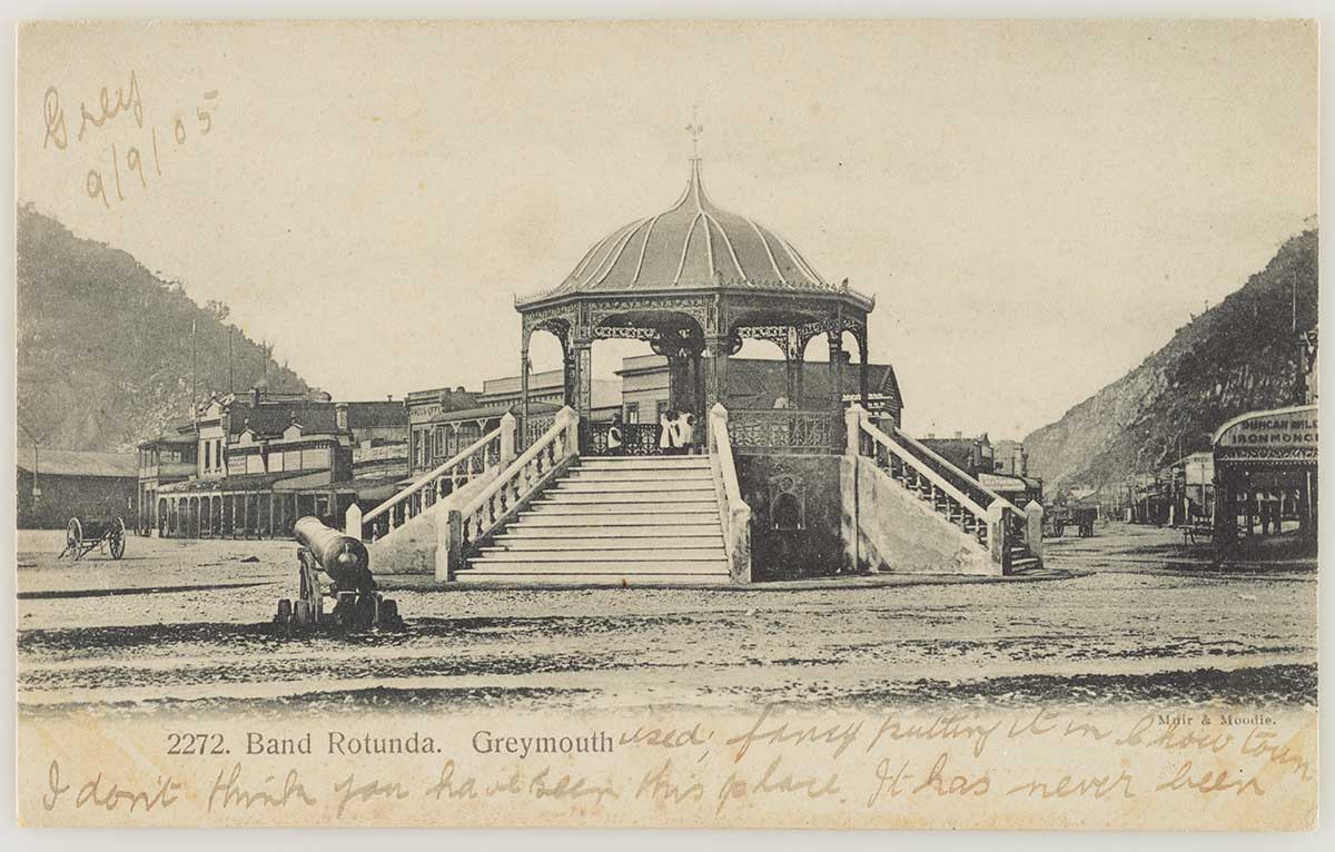 MA I416443 TePapa Band Rotunda Greymouth
