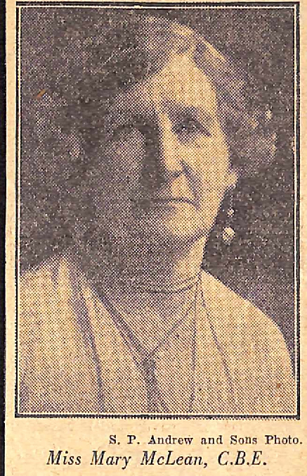 Miss Mary McLean CBE 00003 12 2