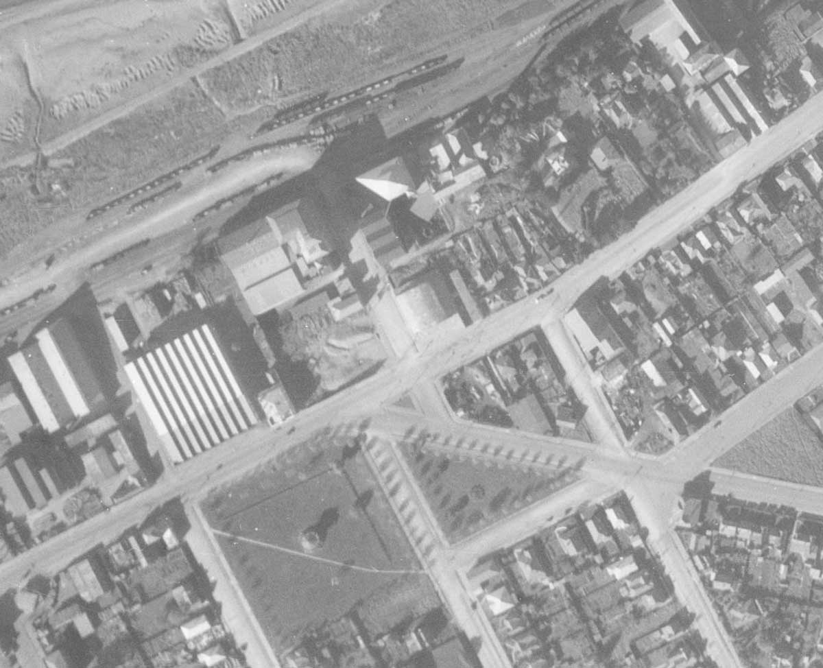 Retrolens 1938 DrillShed Timaru Hospital