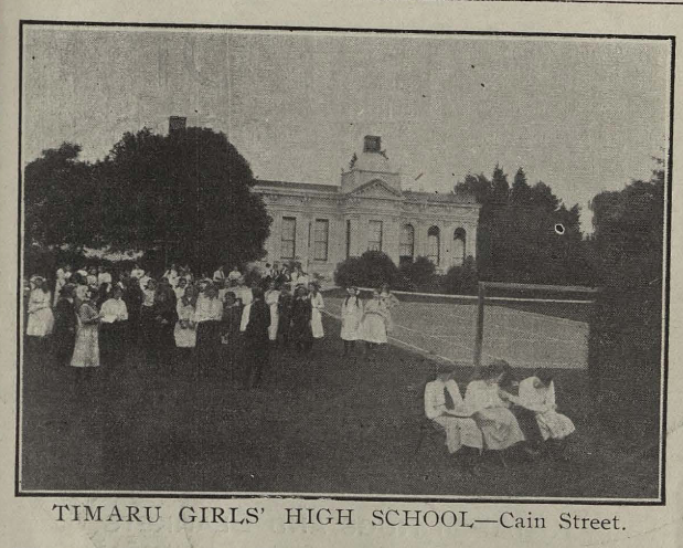 Timaru Girls High School 1912 Page from the Official Guide Timaru Aoraki Heritage Collection 2