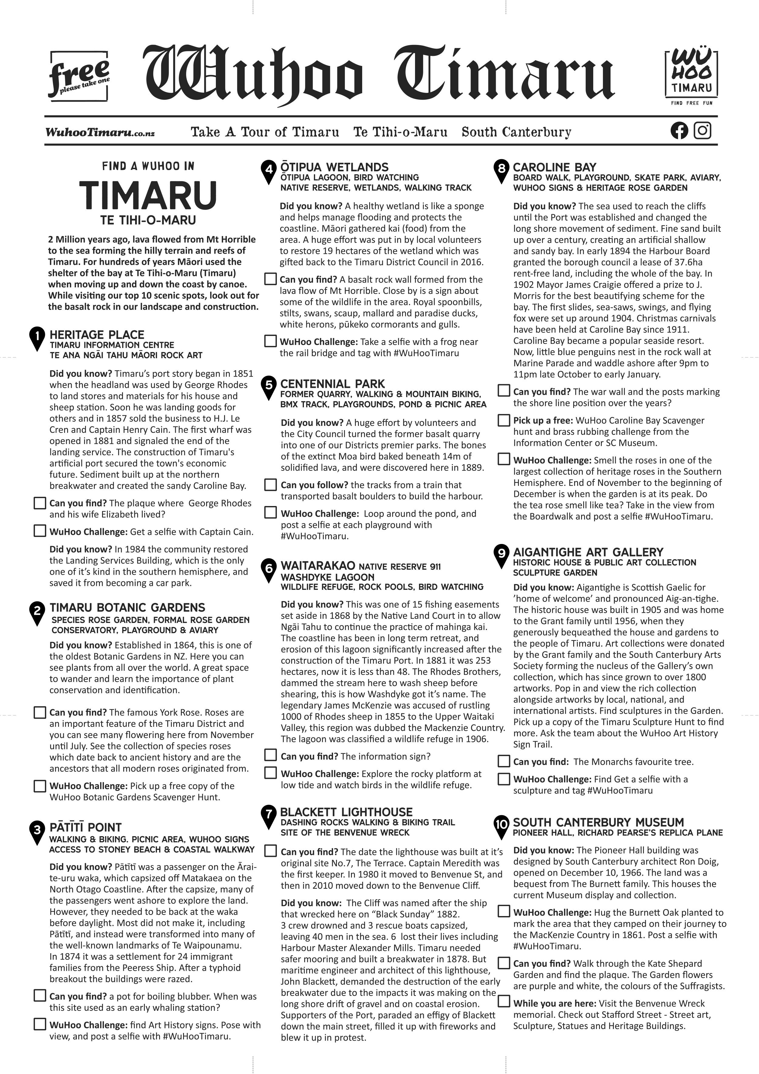 WuHoo Scenic Route Map 200710 2