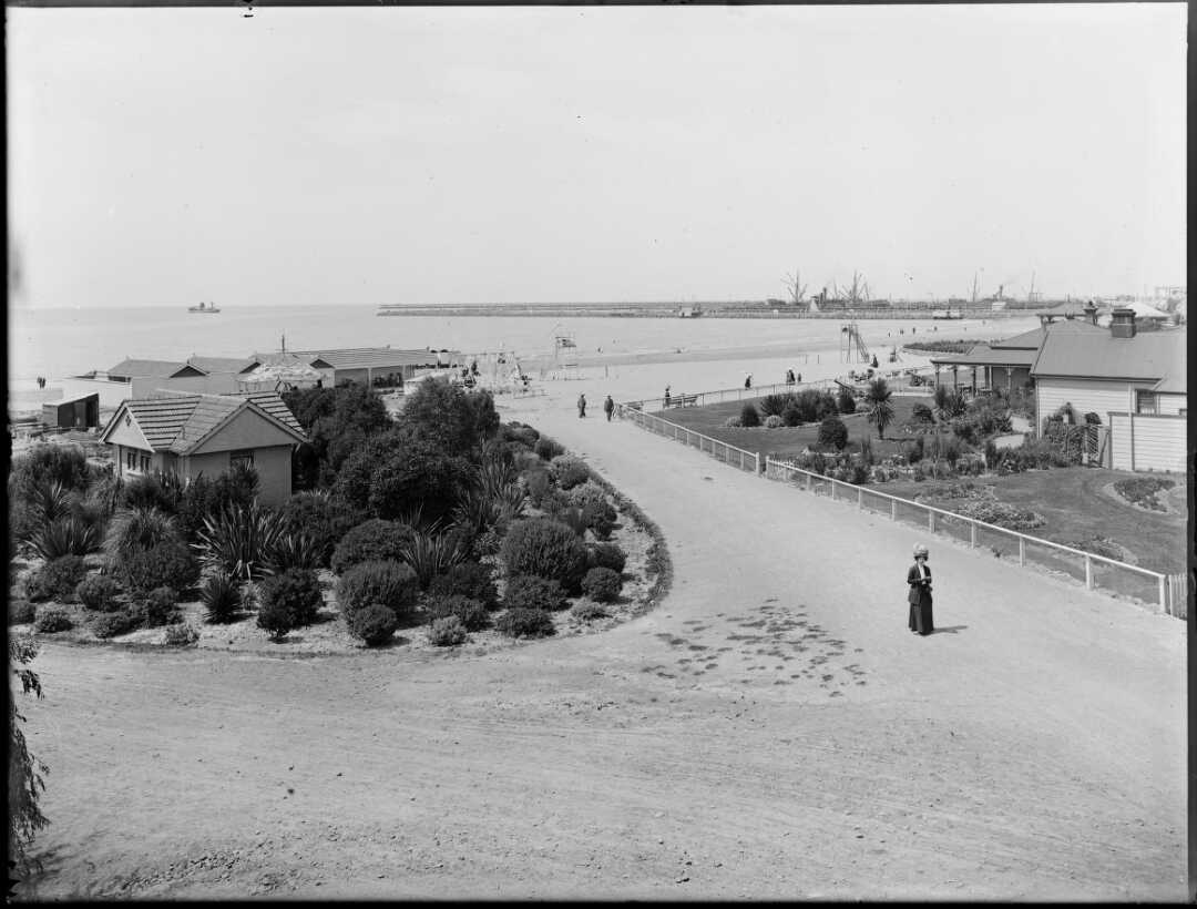 nlnzimage Caroline Bay 1910 Tearooms