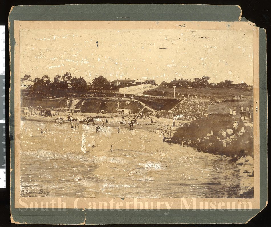 railway viaduct at the foot of Wai iti Road c 1890s South Canterbury Museum 202202701
