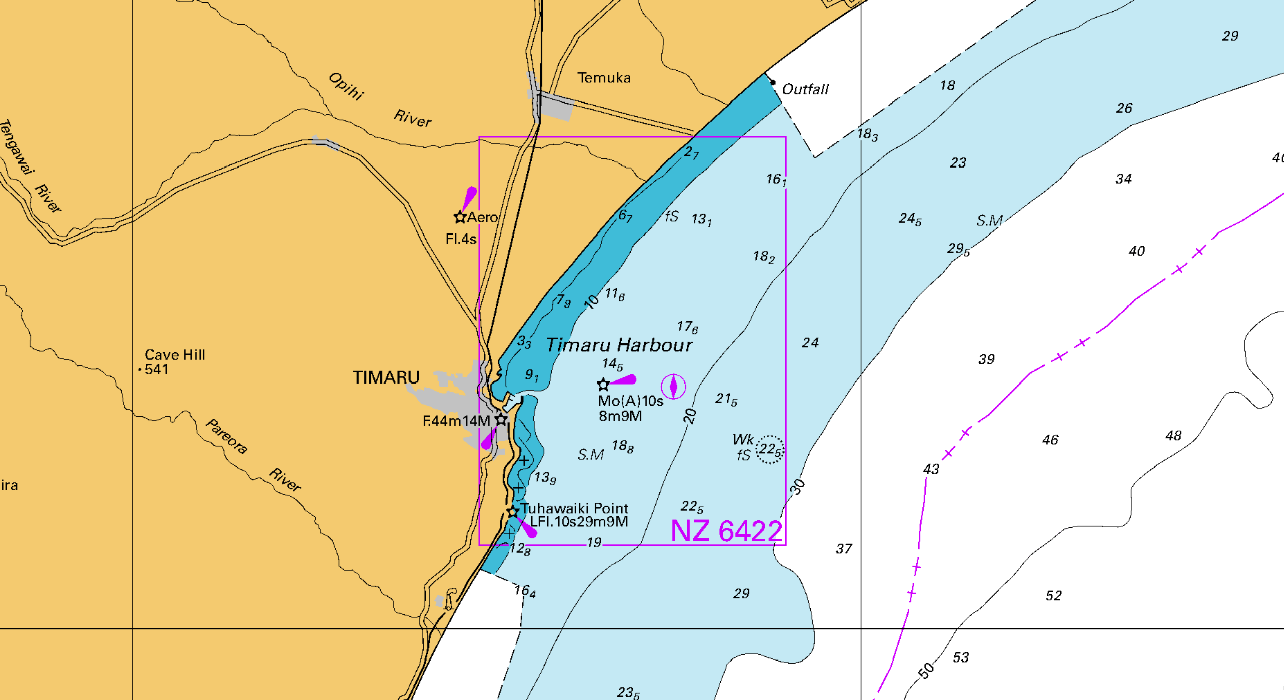 screenshot Canterbury Maps coastal navigation timaru district