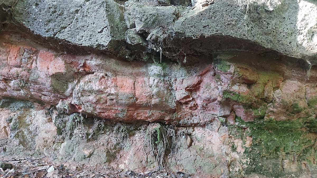 where lava has baked the loess into brick Centennial Park Roselyn Fauth 20250122 184911